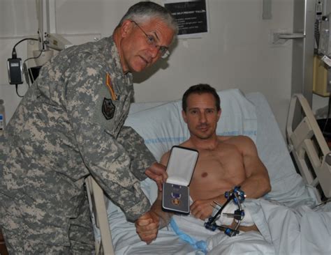Army Gen George W Casey Jr At Landstuhl Regional Medical Center