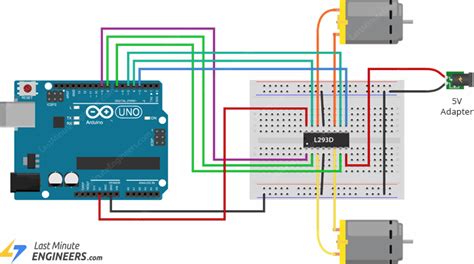 Arduino L293d Circuit