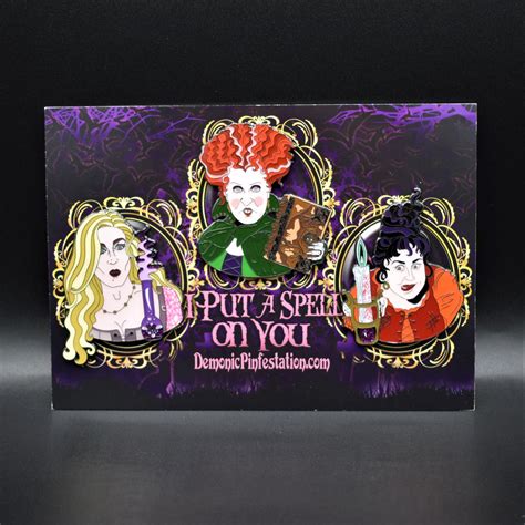 Sanderson Sisters Pin Set Demonic Pinfestation Die With Your Boots On