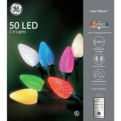 Ge Color Effects 50 Count 3267 Ft Multi Function Color Changing C9 Led