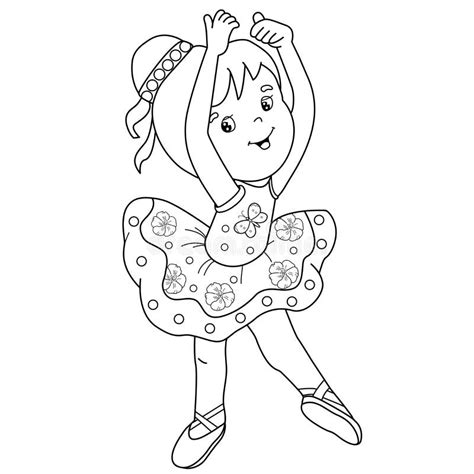 Dancing Woman Coloring Page
