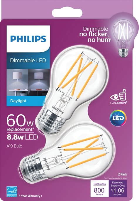 Buy Philips A19 Dimmable Led Light Bulb