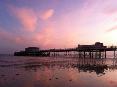 Fileworthing Pier At Sunset Low Tide Wikimedia Commons
