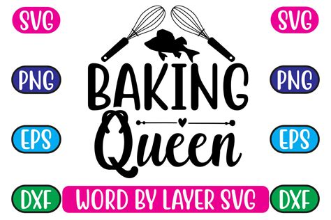Baking Queen Svg Graphic By Gatewaydesign · Creative Fabrica