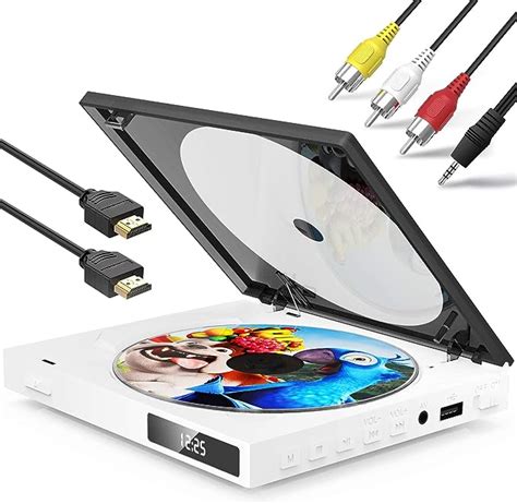 Geoyeao Mini Dvd Player With Hdmi Av Output Portable Dvd Cd