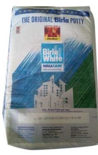 Birla White Wall Putty 40kg At Rs 860bag Birla White Wall Putty In