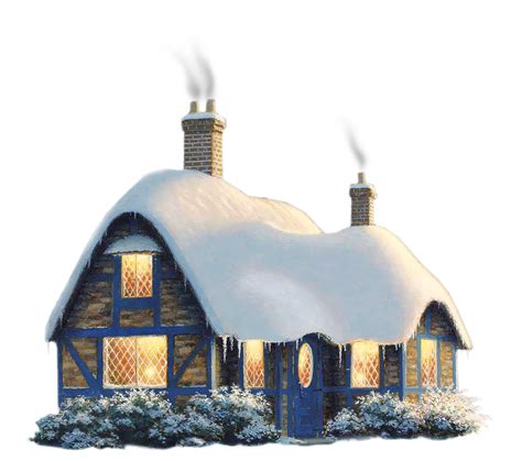 Transparent Snowy Winter House PNG Clipart | House png, Winter house, Winter png