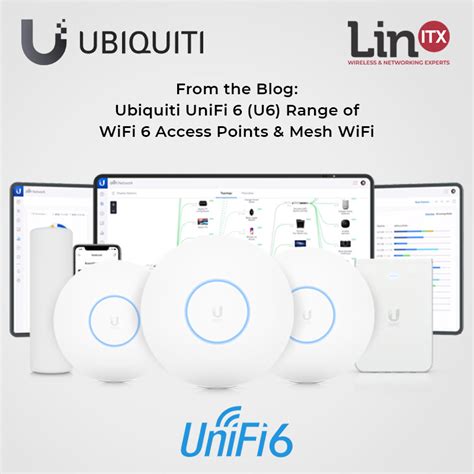 ubiquiti unifi 6 u6 range of wifi 6 access points and mesh wifi linitx blog