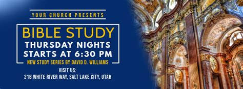 Blue Bible Study Banner Template Postermywall