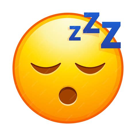 Emoticon De Alta Qualidade Emoji Dormindo Emoticon Roncando Zzz Rosto