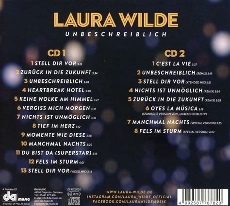 Unbeschreiblich Deluxe Edition Von Laura Wilde Cedech