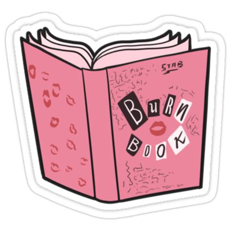 Mean Girls Burn Book Stickers By Mysticalbabe Redbubble