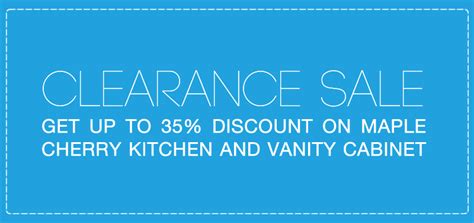 Save up to 35% off on all cabinet styles including base, lazy susan, spice rack, wall, pantry, microwave, and bathroom cabinets. Clearance Sale: Kitchen Cabinets