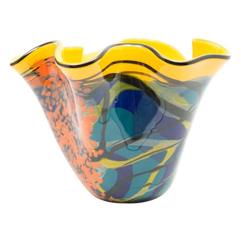 Ioan Nemtoi Very Large Floriform Napkin Contemporary Art Glass Signed Vase At 1stdibs Nemtoi