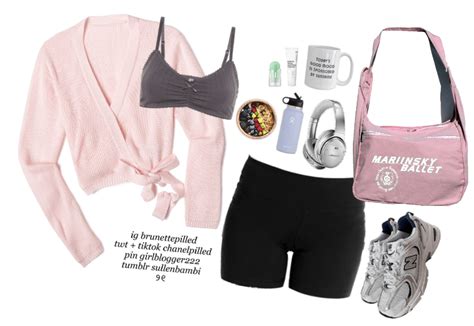 Pilates Princess Outfit Shoplook In 2023 Pink Workout Clothes