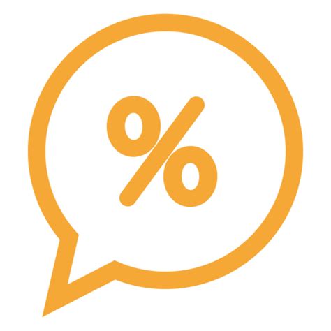 Percent In A Speech Bubble Icon Transparent Png And Svg Vector File