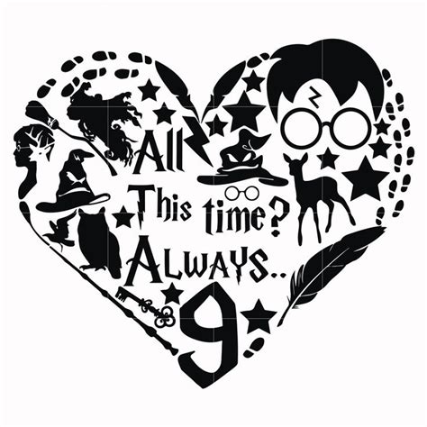 Pin by suchan on svg drawings in 2021 | Harry potter silhouette, Svg