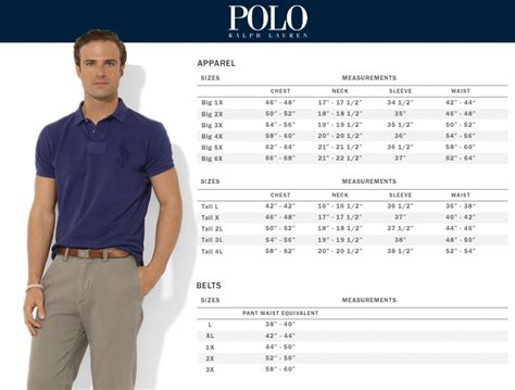 Polo By Ralph Lauren Size Chart Ar