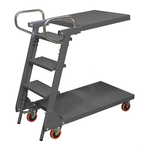 Stock Picking Ladder Cart Load Capacity 1200 Lb Number Of Shelves 2