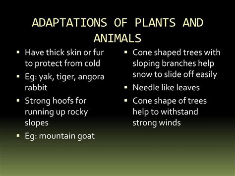 Ppt Habitat And Adaptation Powerpoint Presentation Free Download