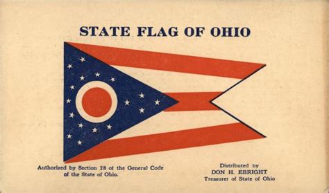 State Flag Of Ohio Postcard