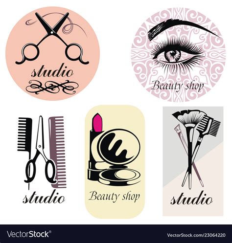 Beauty Symbols Royalty Free Vector Image Vectorstock