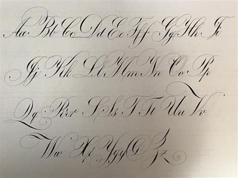 Copperplate Calligraphy Lettering Alphabet Fonts Lettering
