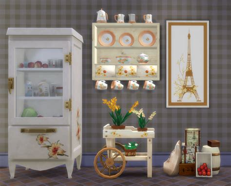 Sims 4 Ccs The Best Vintage Kitchen Clutter By Sanoysims Images And