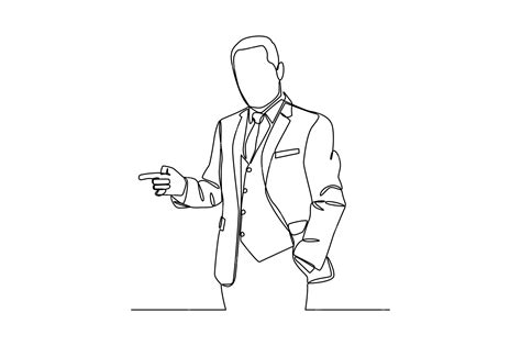 Premium Vector Businessman Posing Businessman Minimalist Concept Flat