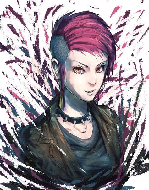 Pink Hair Punk Lady By Mar5hma110w Girl With Pink Hair