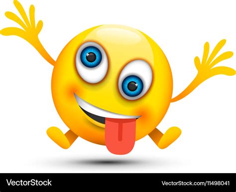 Crazy Emoji Character Royalty Free Vector Image Riset