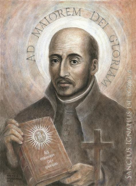 Saint Ignatius Of Loyola Painting By Terezia Sedlakova