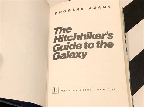 The Hitchhikers Guide To The Galaxy By Douglas Adams 1979 First