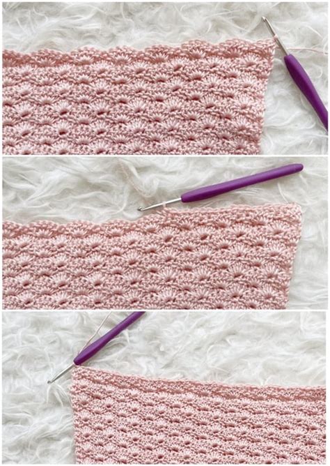 How To Crochet A Shell Stitch Baby Blanket Mott Sixed1938