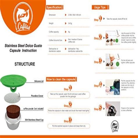 Shop for nescafé® dolce gusto® coffee machines online. i Cafilas Stainless Steel Refillable Dolce Gusto Coffee ...