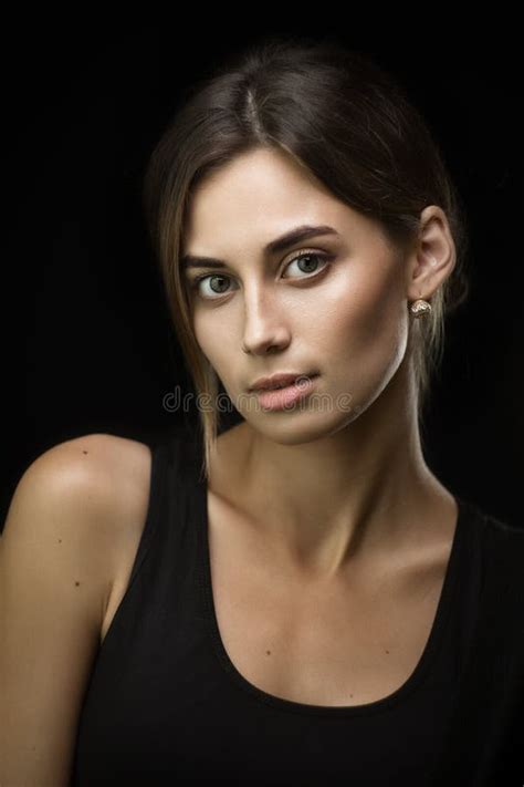 Young Gorgeous Woman In Studio Stock Photo Image Of Cute Adult