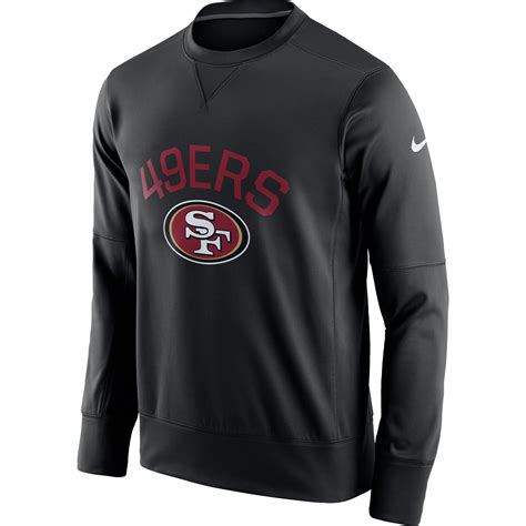 Nike San Francisco 49ers Black Sideline Circuit Performance Sweatshirt