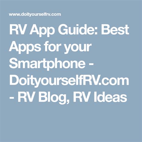 Chances are, if you have been infected with the travel bug, you know your way around a gps, whether it's a smartphone app or a mapping system hooked up to your dashboard. RV App Guide: Best Apps for your Smartphone ...
