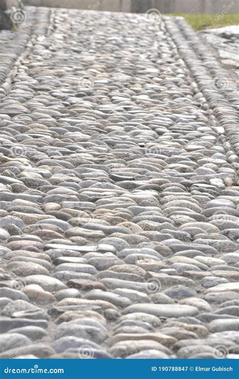 Cobblestone Pavement Of A Walkaway Stock Image Image Of Streets