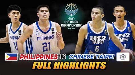 Philippines Vs Chinese Taipei Full Highlights Aug 26 2022 FIBA