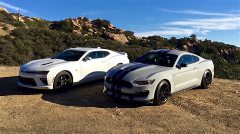 Ford Shelby Gt350 Vs Chevy Camaro Ss Video Throwdown