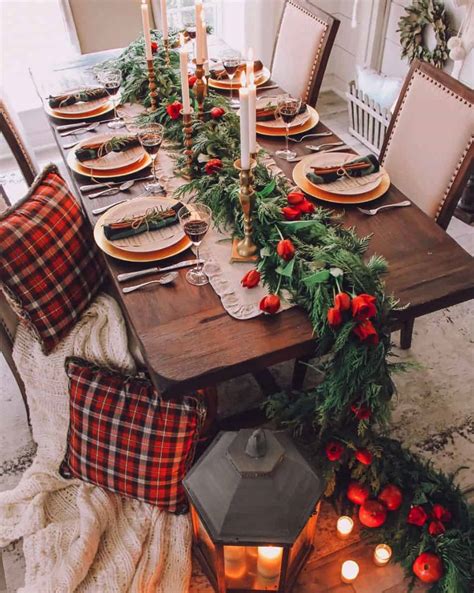 Country Christmas Table Decorations