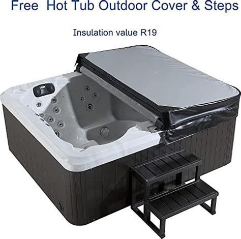 Koosom Luxury Hot Tub 5 Person Jakuzi Whirlpool Outdoor Spa