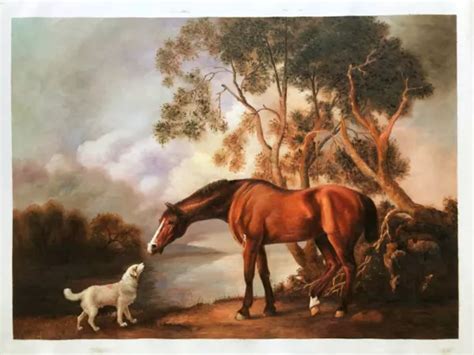 Mares And Foals In A River Landscape By George Stubbs Oil Painting