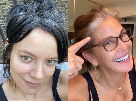 7 celebrities that are embracing their grays in quarantine newbeauty