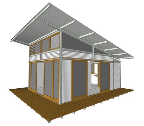 Single Epod Render High Pitched Roof House Roof House Plans