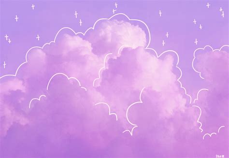 aesthetic purple clouds largest wallpaper portal