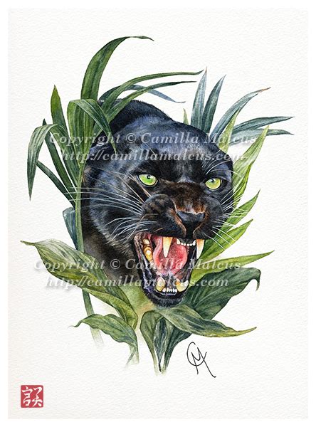 Black Panther Tattoo Design By Camillamalcus On Deviantart