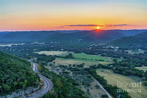 Sunset Over The Texas Hills Photograph By Bee Creek Photography Tod