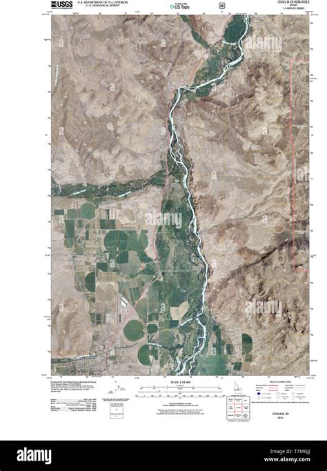 Mapa De Challis Idaho Imágenes Recortadas De Stock Alamy